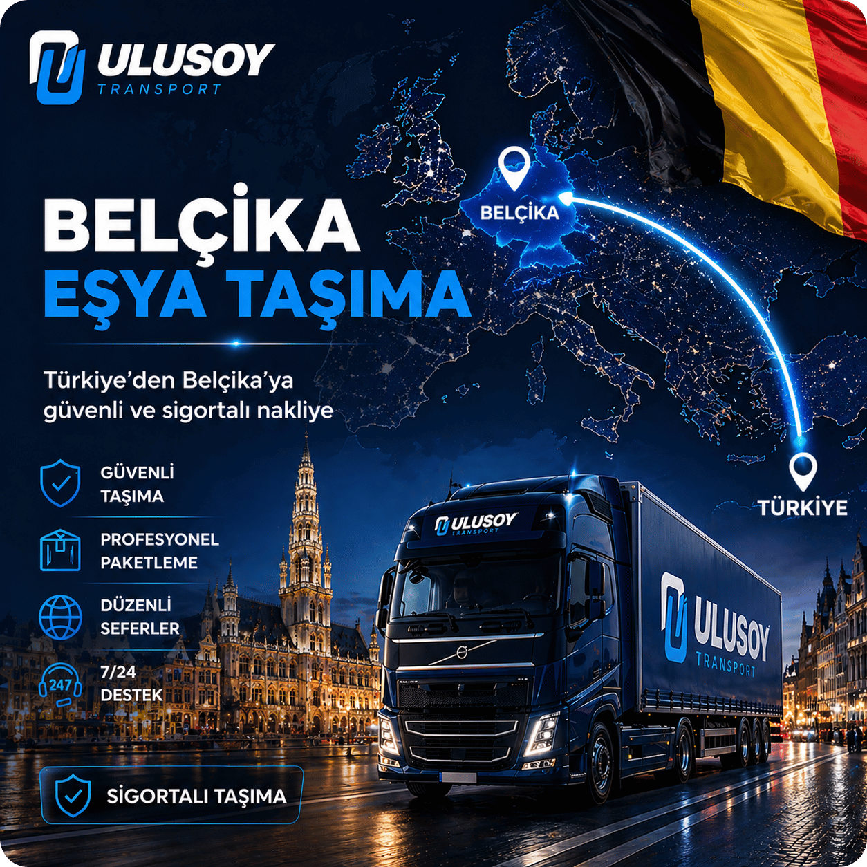 Belçika Eşya Taşıma